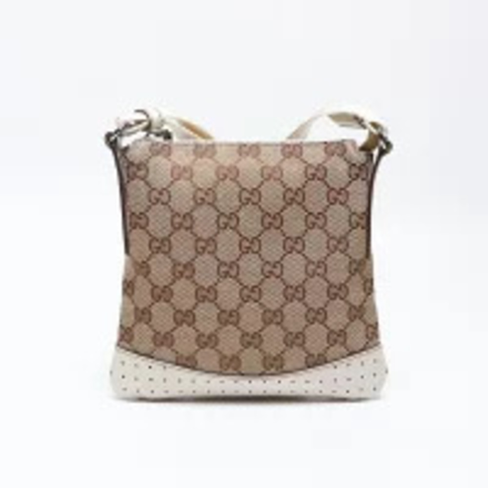 Gucci Crossbody Canvas Beige Bag GG Shoulder